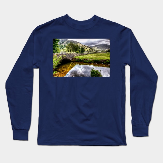 Bridge At Brothers Water, Cumbria, UK Long Sleeve T-Shirt by tommysphotos